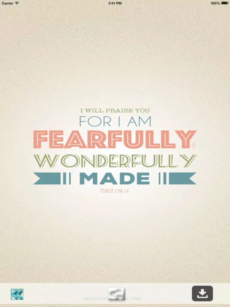 Capturas de tela do Bible Quote Wallpaper iPad 