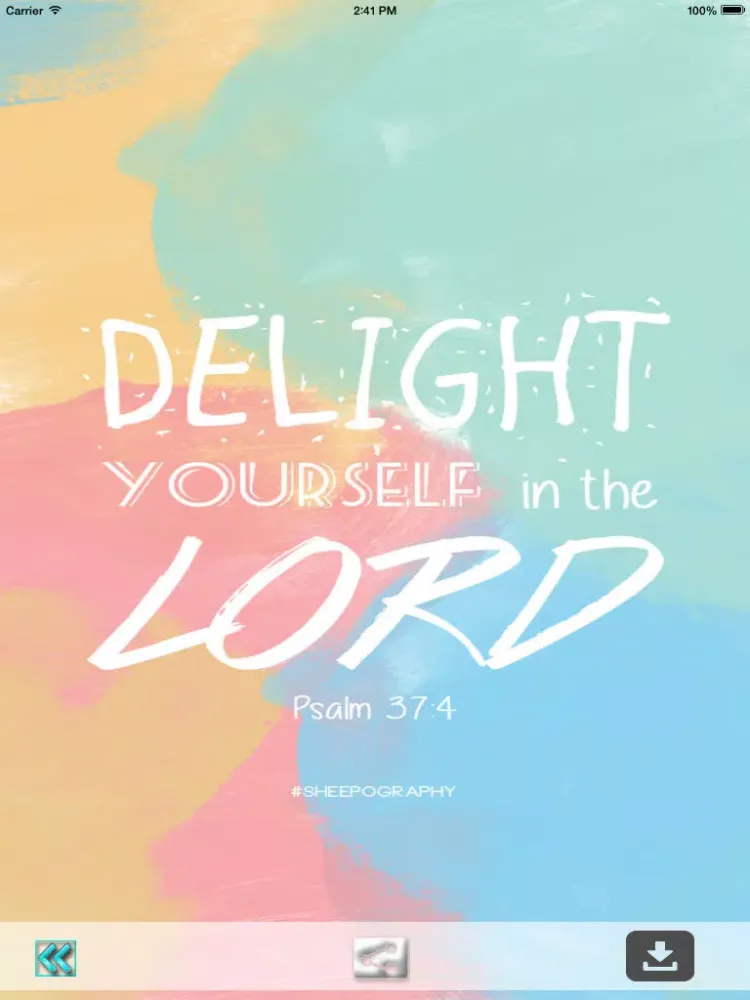 Capturas de tela do Bible Quote Wallpaper iPad 