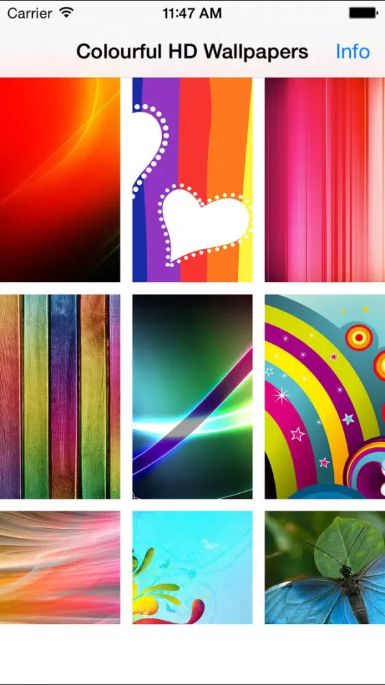 Colourful Wallpapers Free应用截图