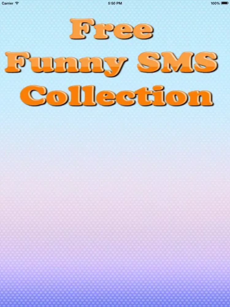 Funny SMS Collection iPad  স্ক্রিনশট