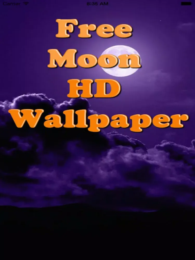 Ảnh chụp màn hình của Moon Wallpaper – Full Moon,Cloudy Moon Backgrounds iPad 