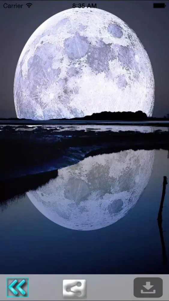Ảnh chụp màn hình của Moon Wallpaper – Full Moon,Cloudy Moon Backgrounds