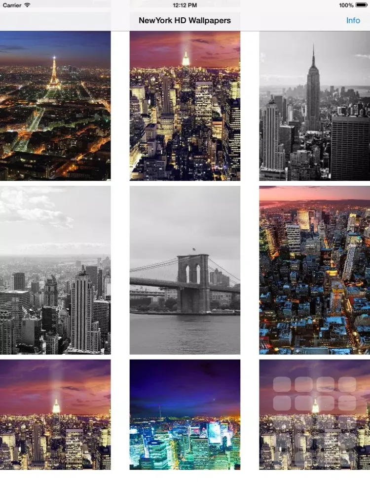 Tangkapan layar NewYork Wallpapers iPad 