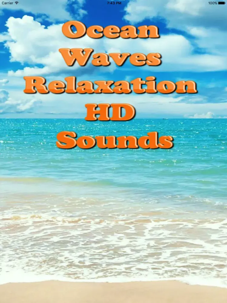 Beach Wave Sounds for Sleep and Relaxation iPad  Screenshots