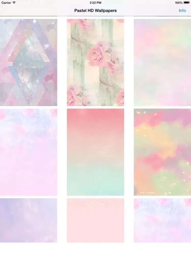 Pastel Wallpapers HD iPad 应用截图