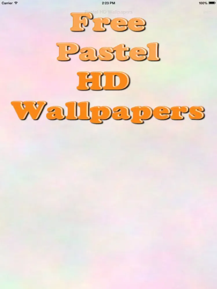 Pastel Wallpapers HD iPad 应用截图