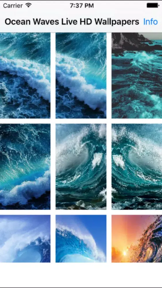 Ocean Waves Live HD Wallpapers應用截圖
