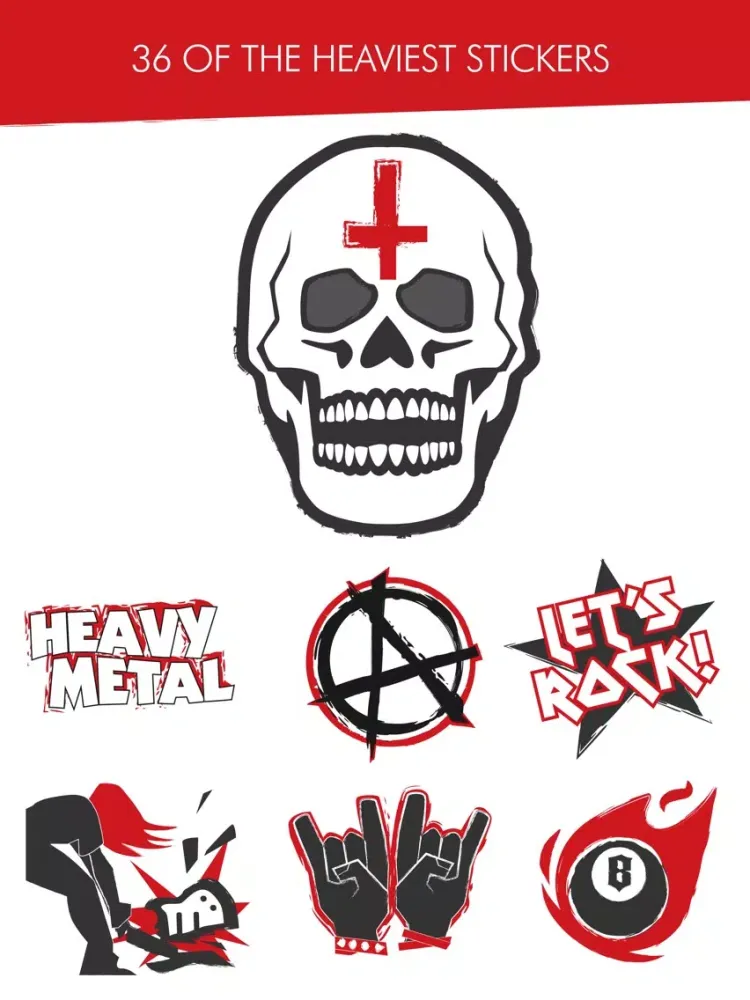 Heavy Metal Stickers iPad  스크린샷