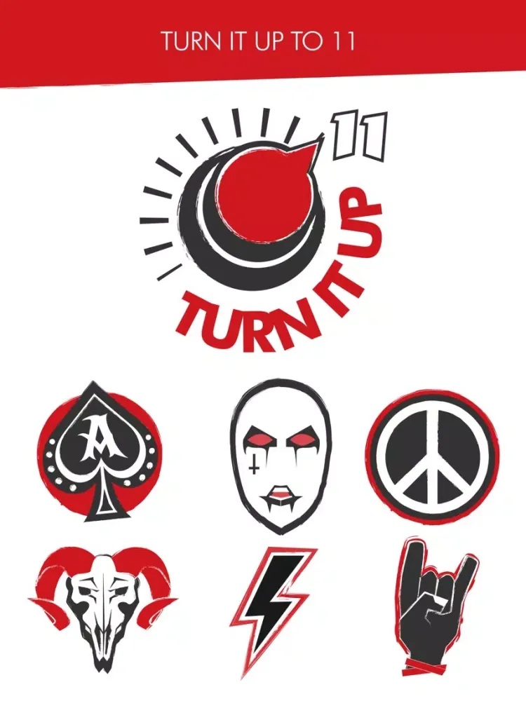 Heavy Metal Stickers iPad  스크린샷