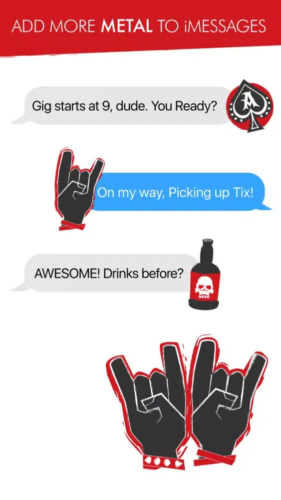 Heavy Metal Stickers 스크린샷