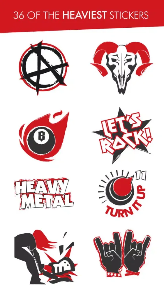 Heavy Metal Stickers 스크린샷