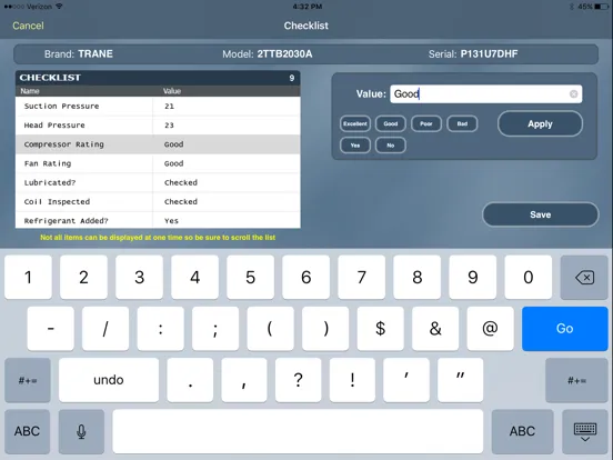 TMS ACOTRUCK Mobile Work Order iPad  Screenshots