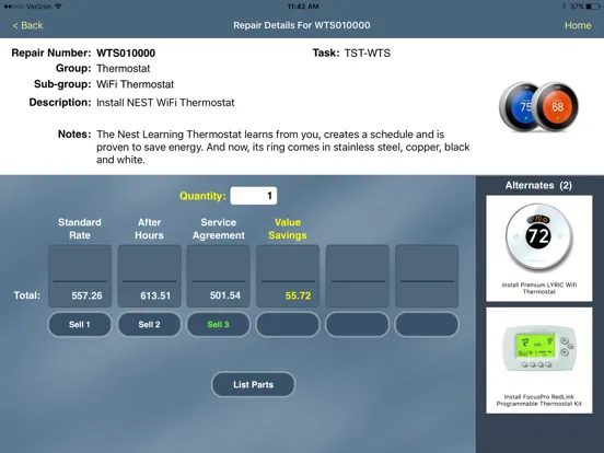 TMS Flat Rate Reader iPad  스크린샷