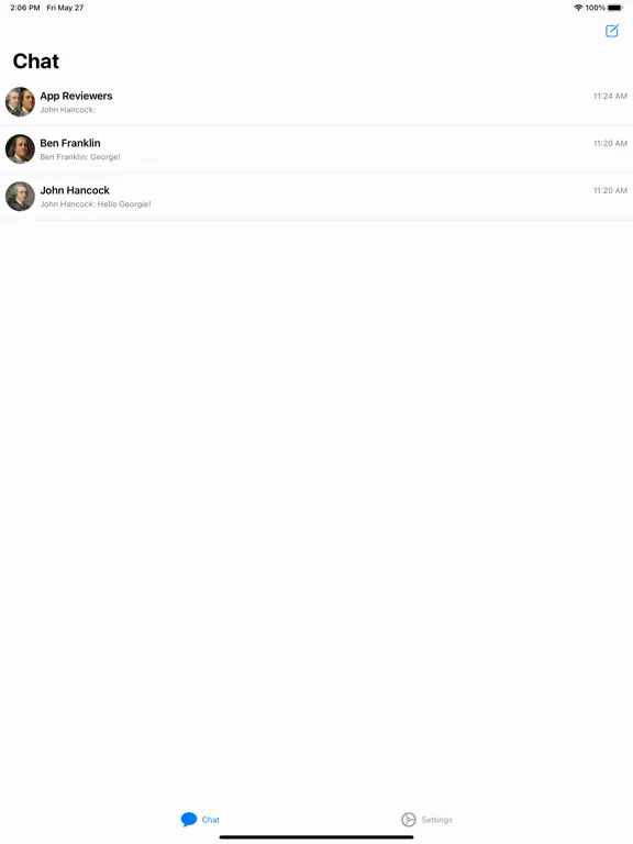 Sidebar Chat iPad 应用截图
