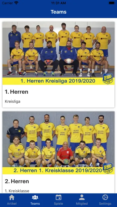 Eschweiler SG Handball スクリーンショット