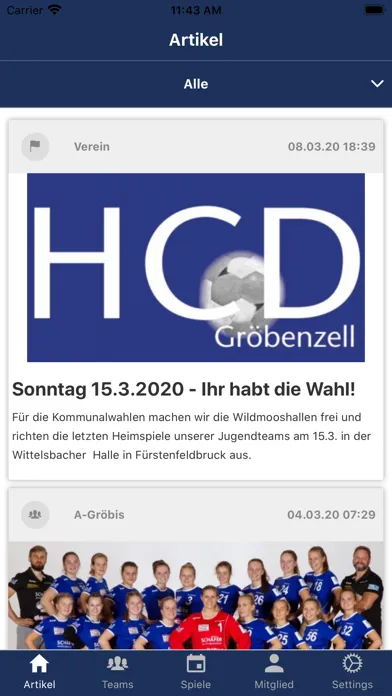 Tangkapan skrin HCD Gröbenzell