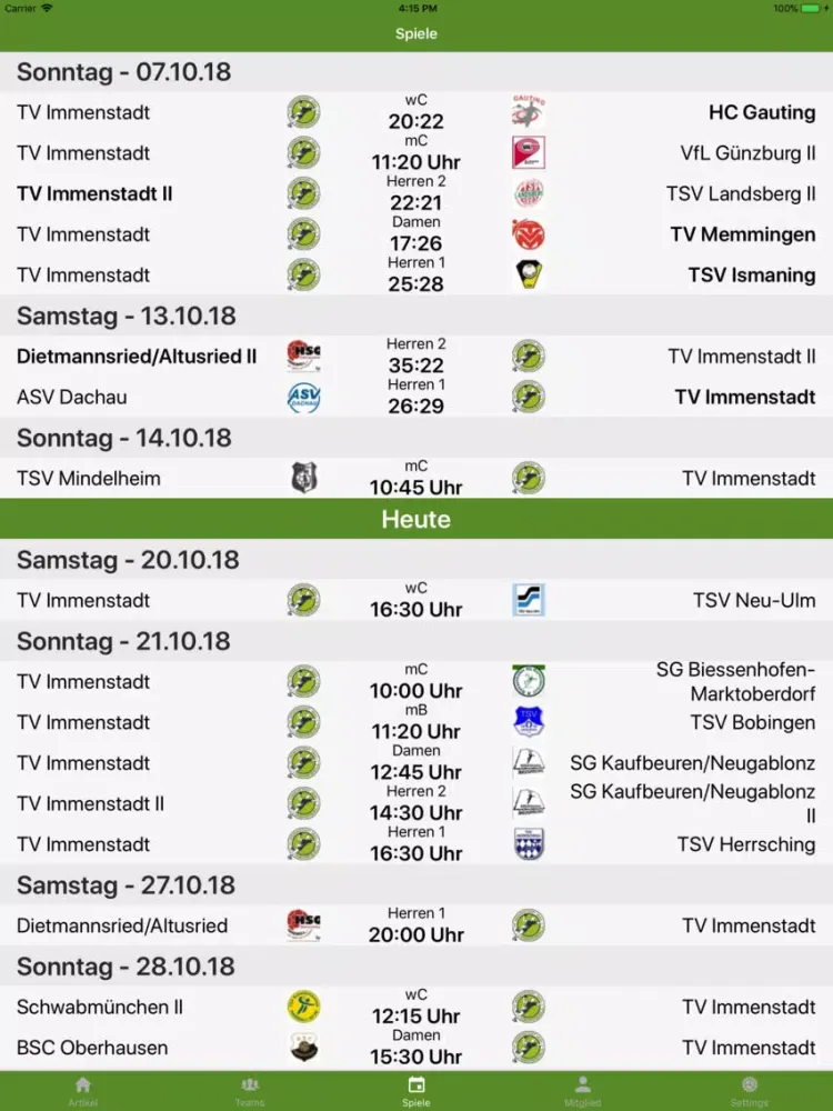 Capturas de pantalla de TV Immenstadt iPad 