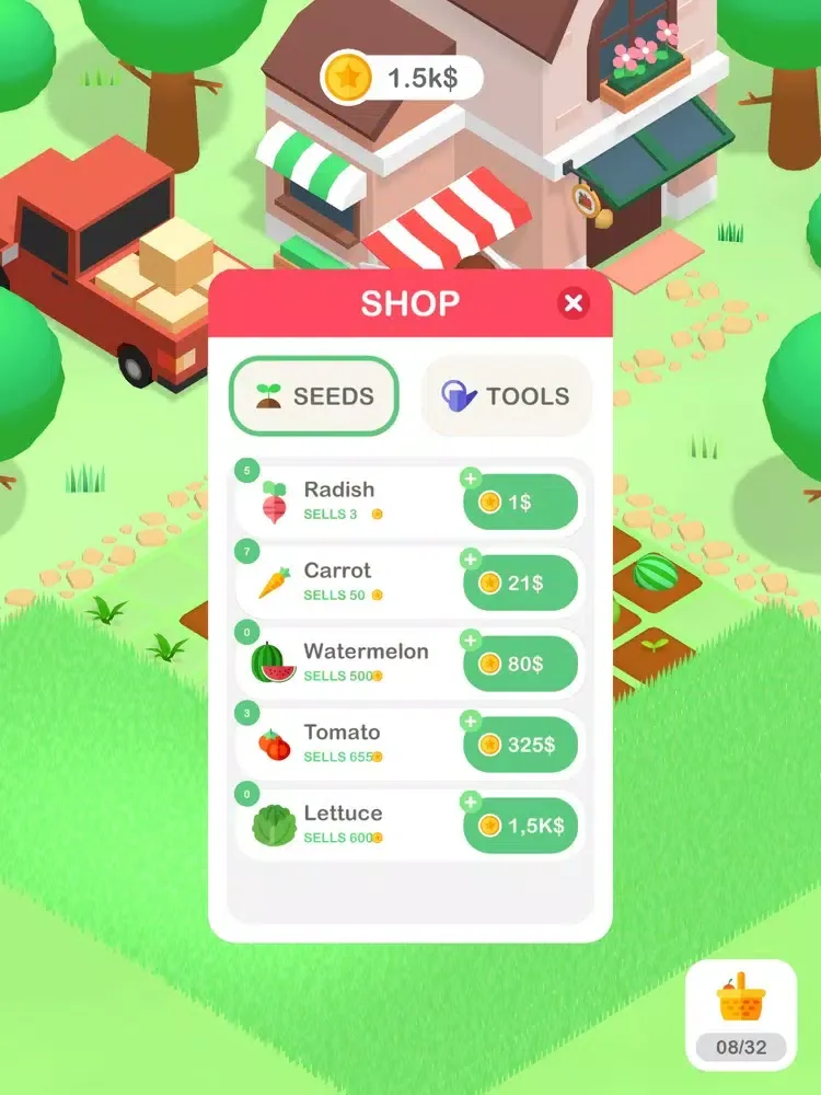 تصاویر Tiny Farm - Grow vegetables iPad 