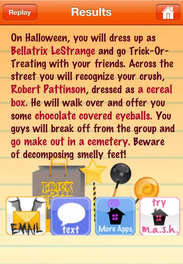 M.A.S.H. Halloween: Unicorns, Zombies, & Candy Corn Unite سکرین شاٹس