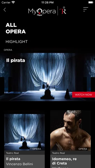 My Opera Player Screenshots