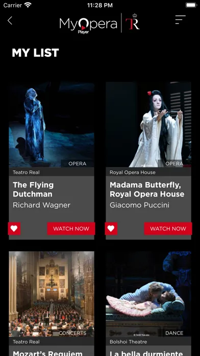 My Opera Player Screenshots