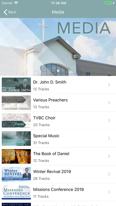 Tangkapan skrin Teays Valley Baptist Church