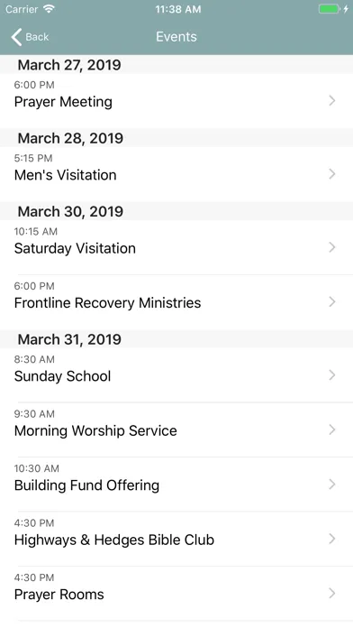 Tangkapan skrin Teays Valley Baptist Church