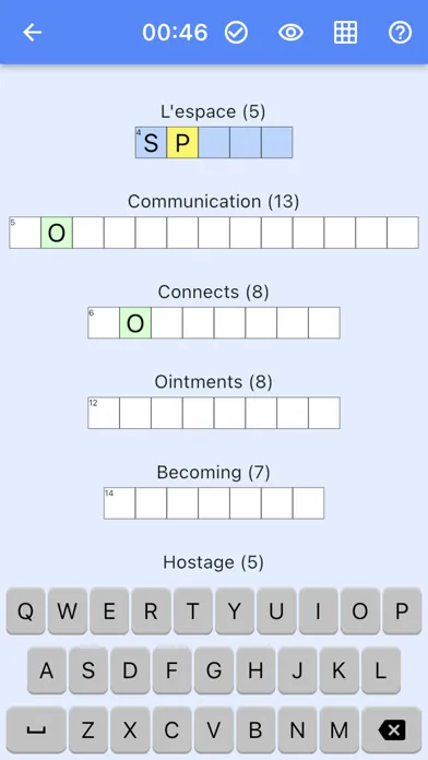 Dual-Language Crosswords應用截圖