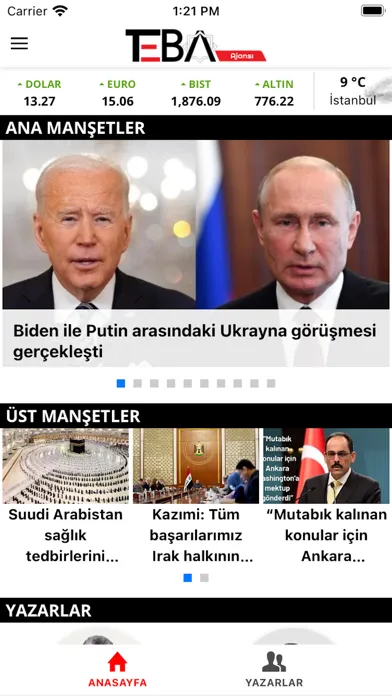 TEBA Ajansı سکرین شاٹس