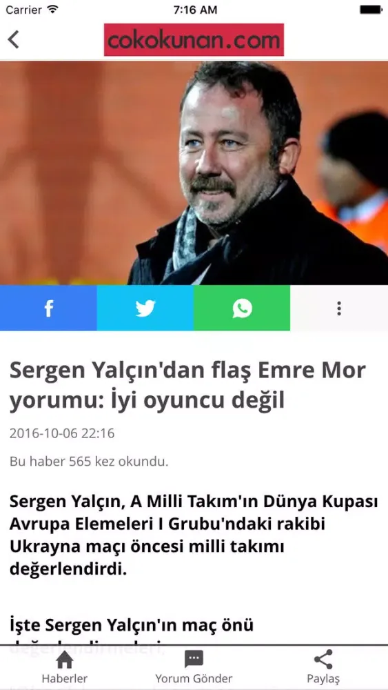 Çok Okunan سکرین شاٹس