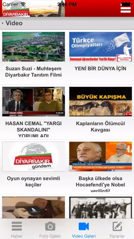 Tangkapan skrin Diyarbakır Gündem