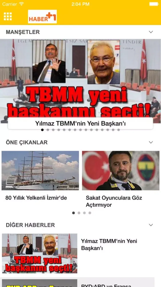 Tangkapan skrin Haber Arti Bir