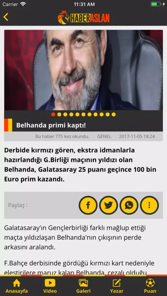 Haber Aslan 스크린샷