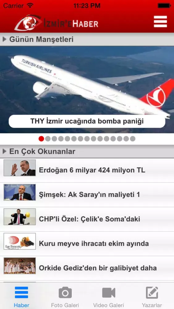 Скриншоты İzmir'e Haber