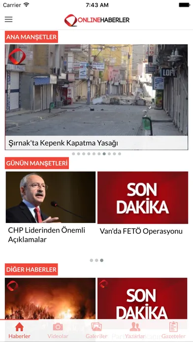 Online Haberler Ekran Görüntüleri