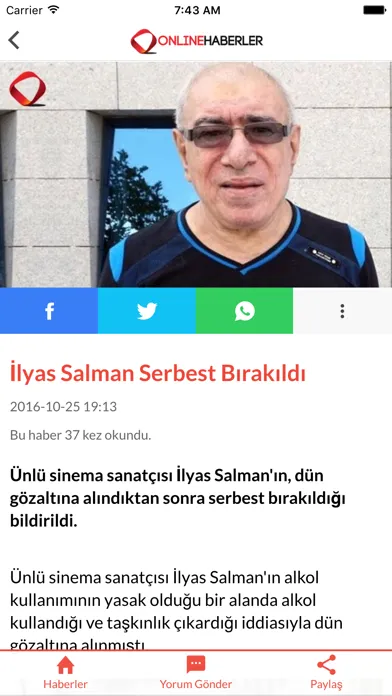 Online Haberler Ekran Görüntüleri