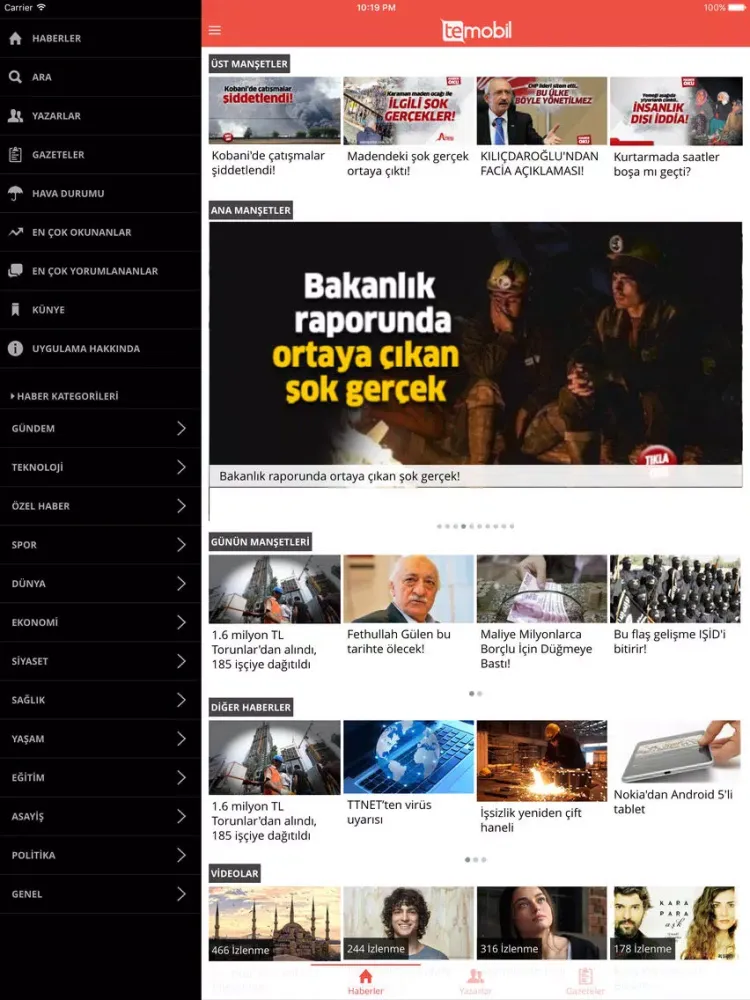 TE Bilişim iPad  スクリーンショット