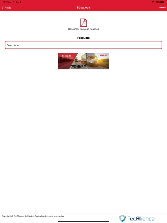 Gabriel Autopartes iPad  স্ক্রিনশট