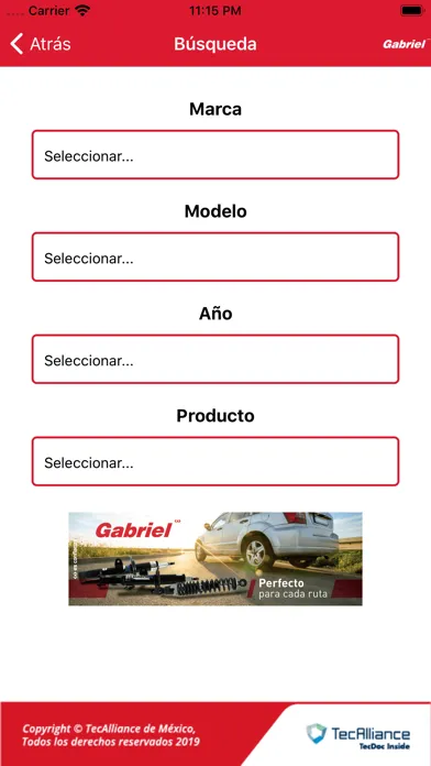 Gabriel Autopartes স্ক্রিনশট