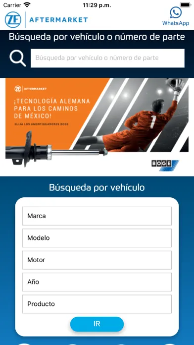 ZF México Catálogo Autopartes Screenshots