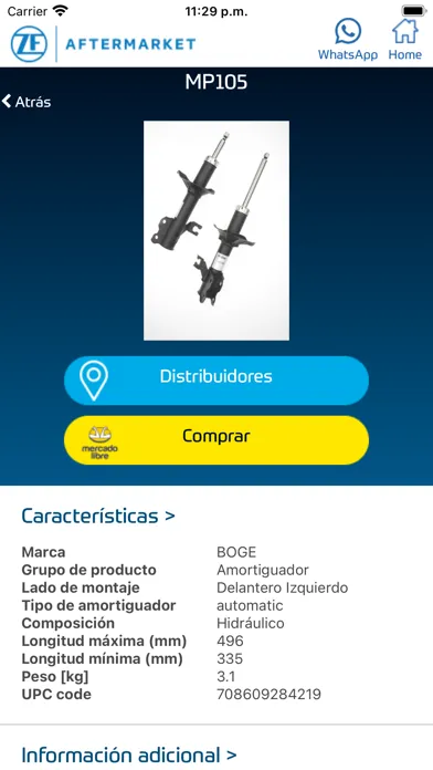 ZF México Catálogo Autopartes Screenshots