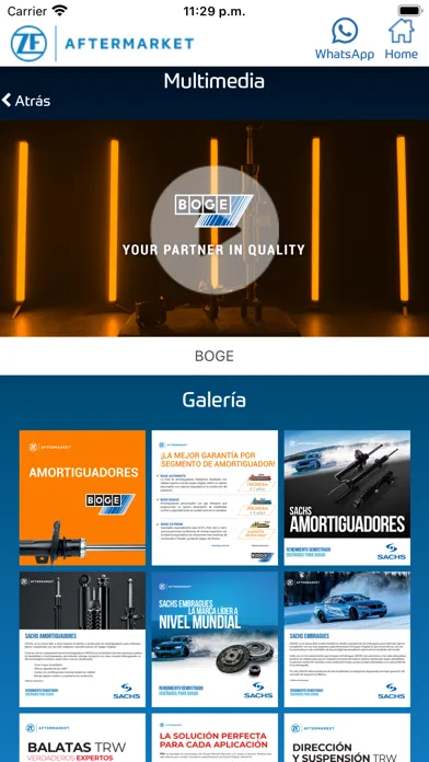 ZF México Catálogo Autopartes Screenshots