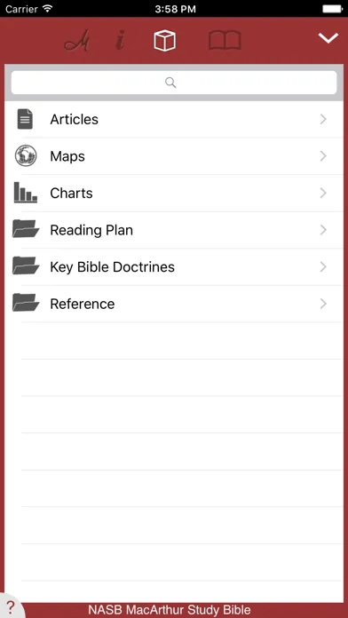Ảnh chụp màn hình của NASB MacArthur Study Bible