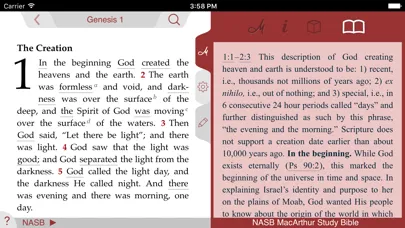 Ảnh chụp màn hình của NASB MacArthur Study Bible