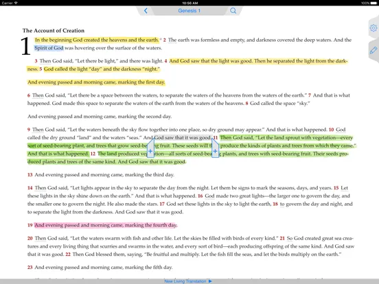 NLT Bible iPad  스크린샷