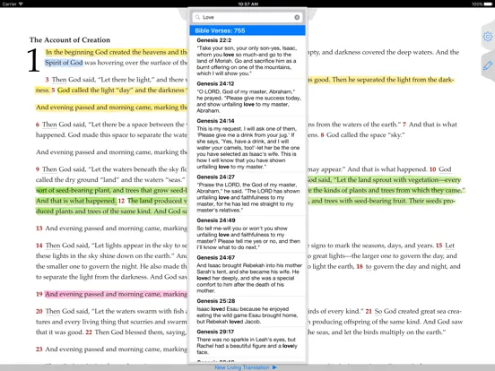NLT Bible iPad  스크린샷