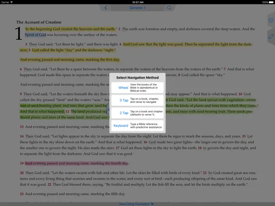 NLT Bible iPad  스크린샷
