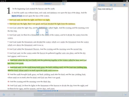 Capturas de tela do Strong's Concordance with KJV iPad 