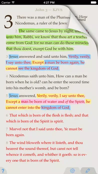 Capturas de tela do Strong's Concordance with KJV