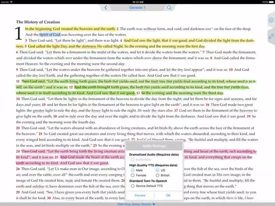 Capturas de pantalla de NKJV Bible iPad 